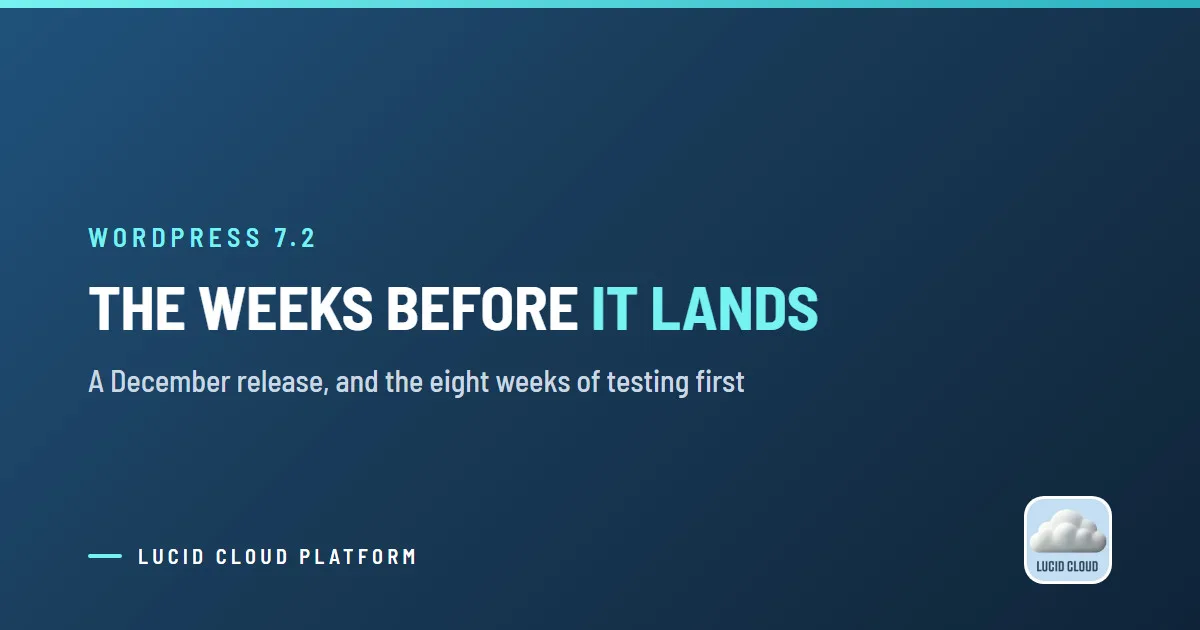 The Weeks Before It Lands